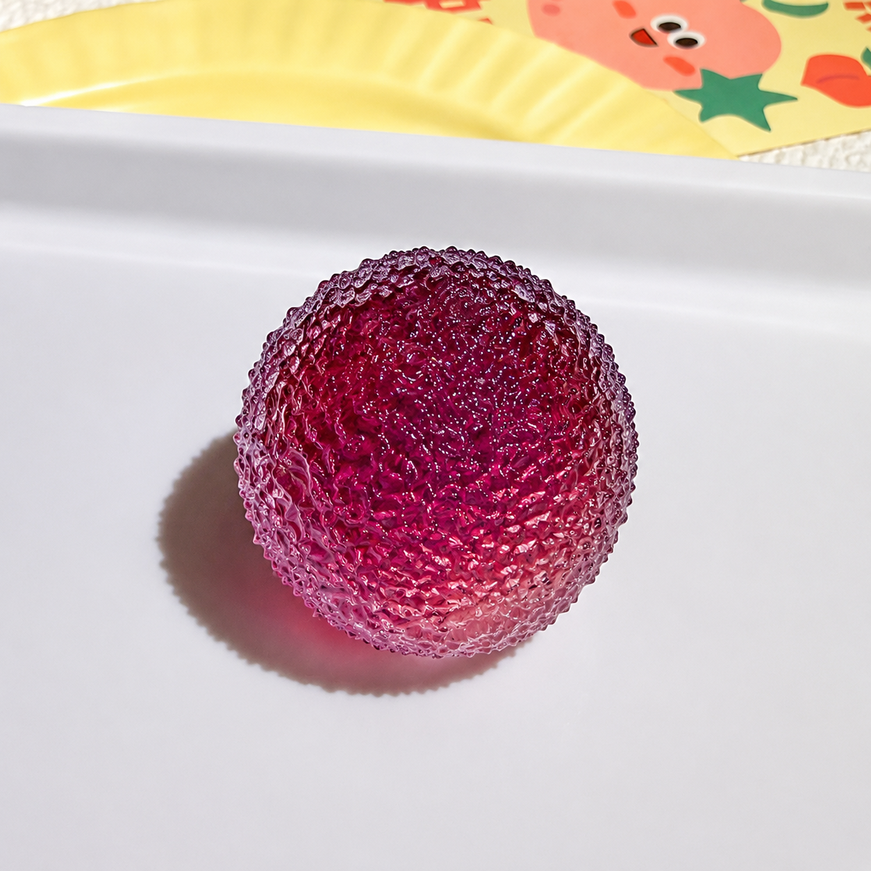 Mochi Ice Sand Crunchy Squishy Ball - Soft TPR Stress Relief Fidget Toy, ASMR Satisfying Sound, Moldable An