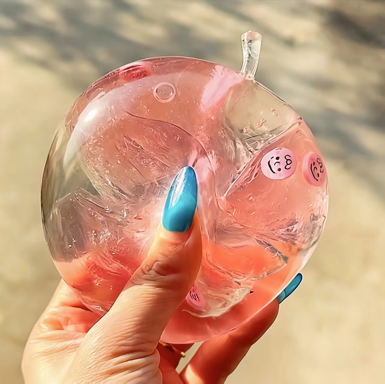 Glittery Apple (Zero bounce-back) Squish Fidget Toy