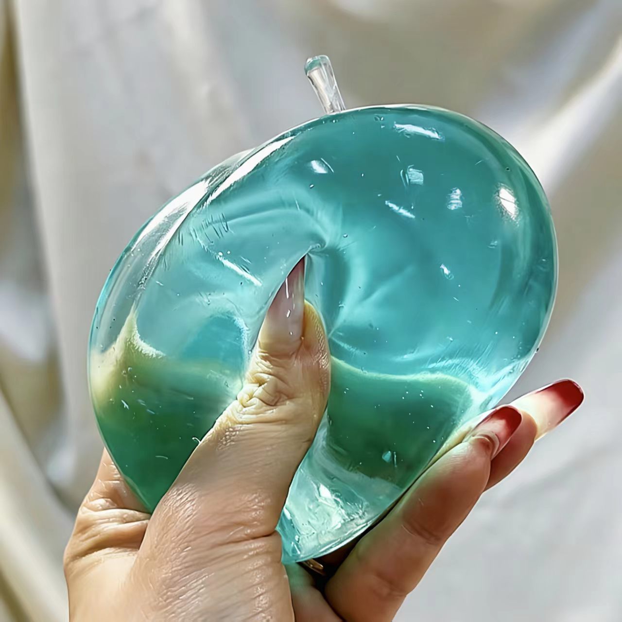 Blue Ocean Crystal Ball Apple (Zero bounce-back) Squishy Fidget Toy(10 Days Wait)