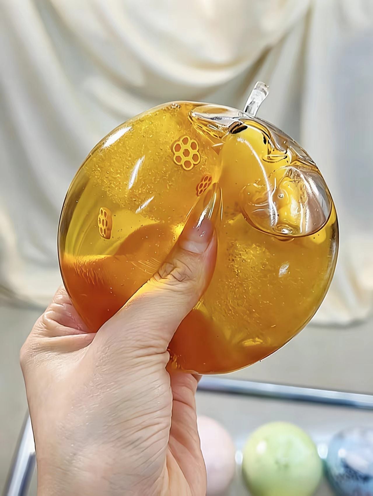 Honey Comb Apple Squishy Fidget Toy