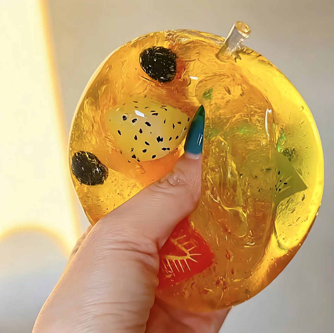 Mix Fruit Apple (Zero bounce-back) Squishy Fidget Toy