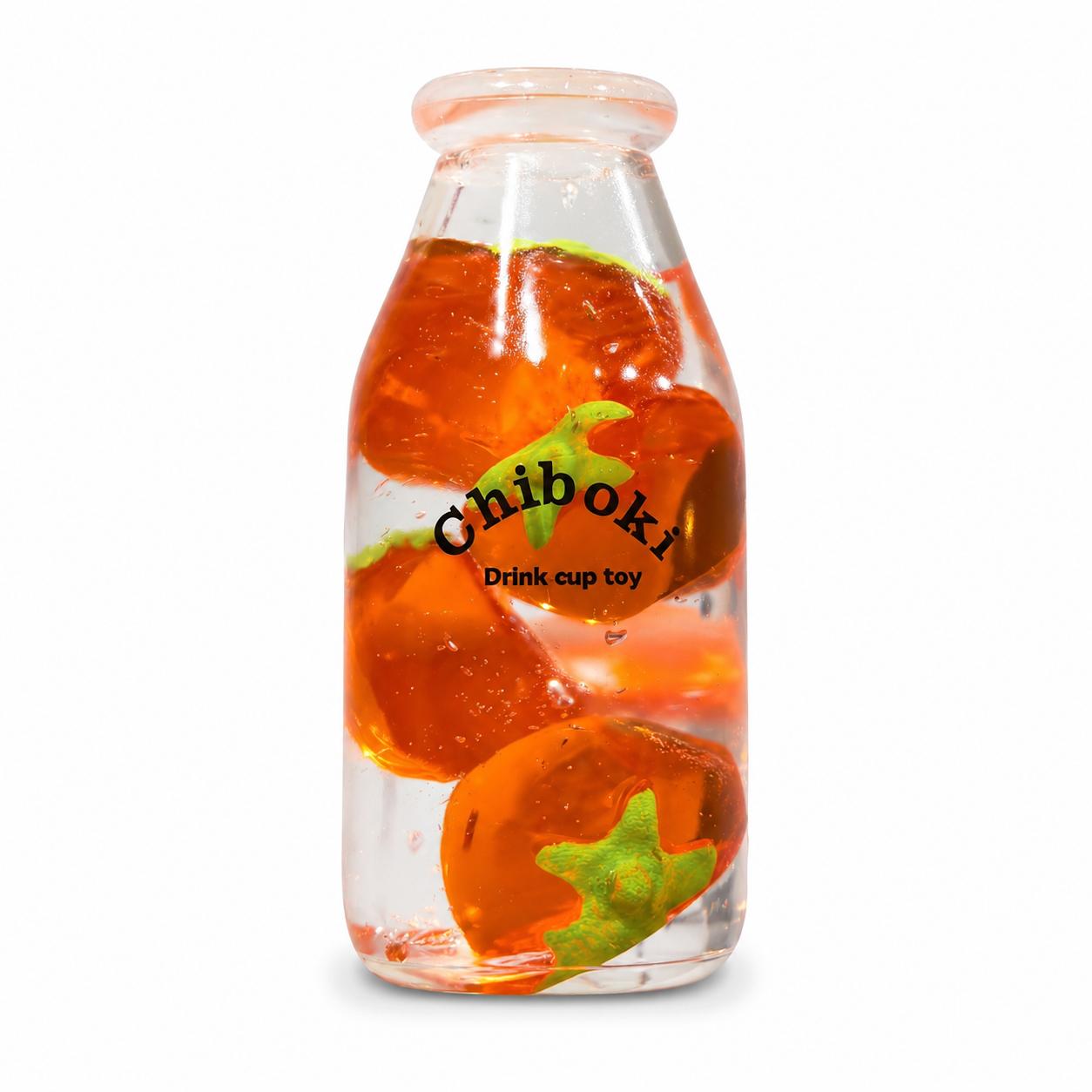 Cute Drink Cup Shaped Squeeze FidgetToy,Soft Squishy Sensory Toy,Slow Rising TPR Gel-Filled Toy with Frui
