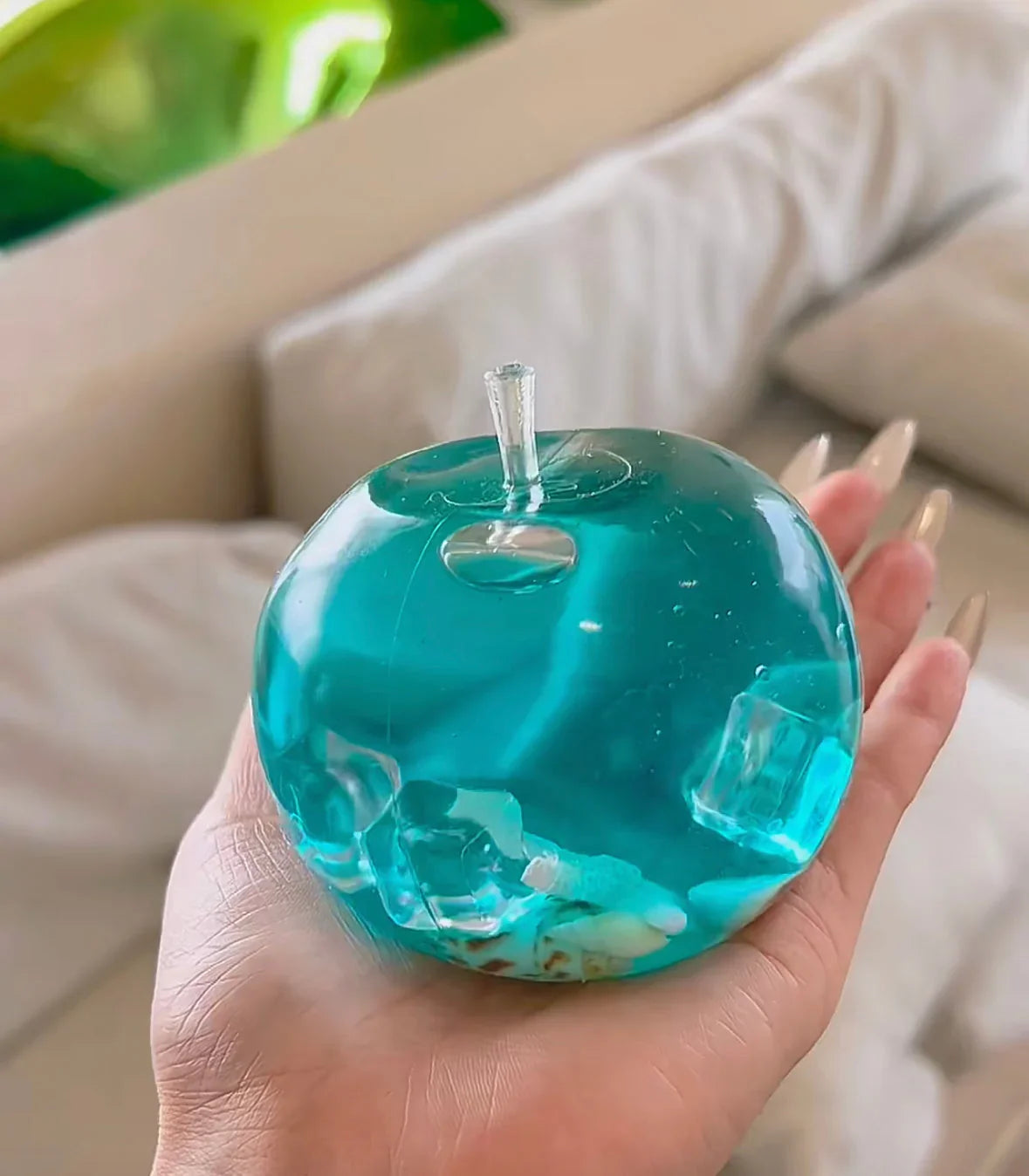 Blue Ocean Crystal Ball Apple (Zero bounce-back) Squishy Fidget Toy(10 Days Wait)
