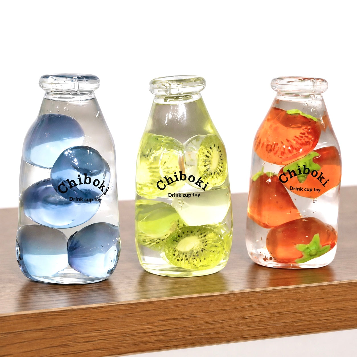Cute Drink Cup Shaped Squeeze FidgetToy,Soft Squishy Sensory Toy,Slow Rising TPR Gel-Filled Toy with Frui