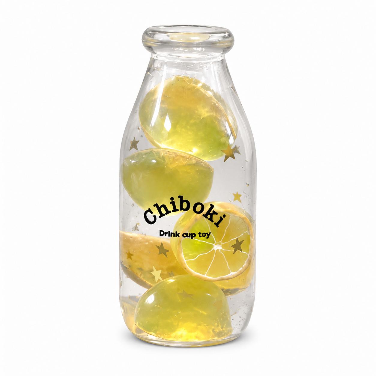 Cute Drink Cup Shaped Squeeze FidgetToy,Soft Squishy Sensory Toy,Slow Rising TPR Gel-Filled Toy with Frui