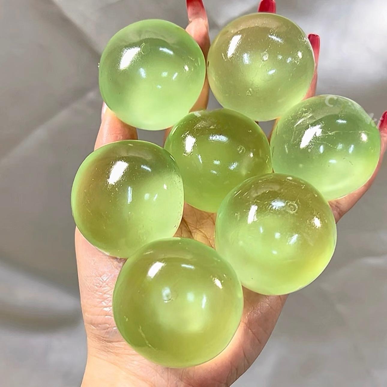 handmake Coconut Oil Squishy Balls, 6cm Slow Rebound Stress & Anxiety Relief Fidget Toys | Available as Single Colors or 6-Pack Gift Box, Soft Sensory Toys for Relaxation & Gifts