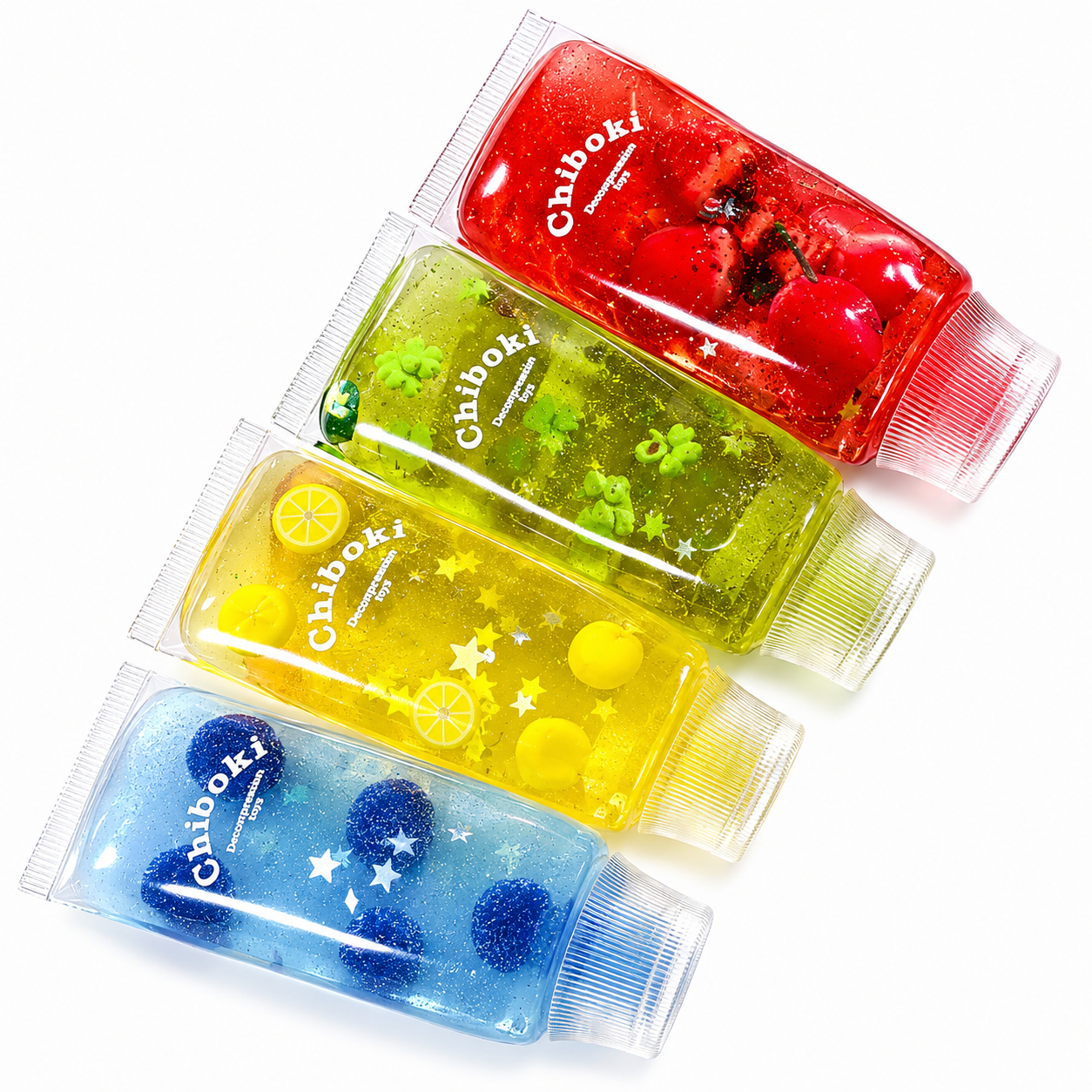 Cute Squeeze Gel Tube Fidget Toy, Soft Squishy Sensory Toy, Slow Rising TPR Squeeze Toy, Clear Plain Gel Stre