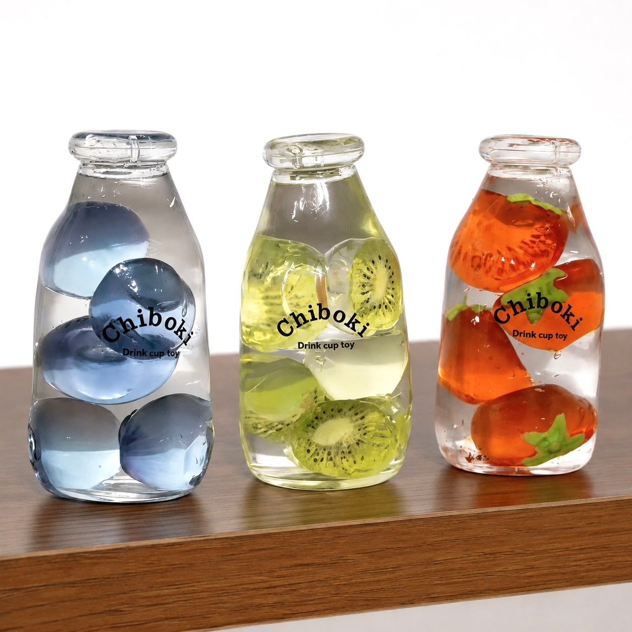 Cute Drink Cup Shaped Squeeze FidgetToy,Soft Squishy Sensory Toy,Slow Rising TPR Gel-Filled Toy with Frui